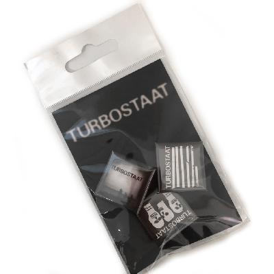 Turbostaat Pin Set PIN schwarz/weiß
